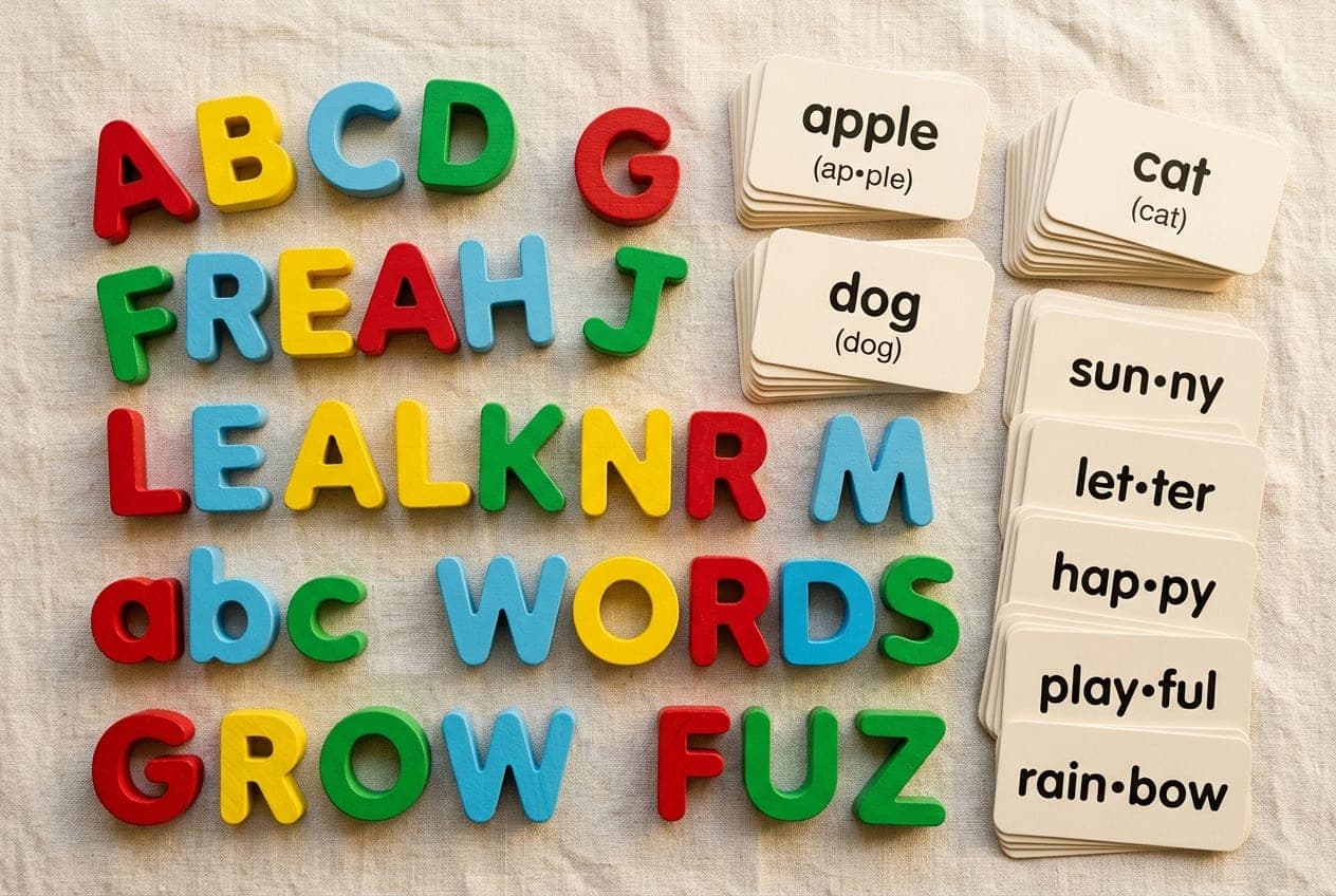 Letras y tarjetas de sílabas para trabajar la conciencia fonológica