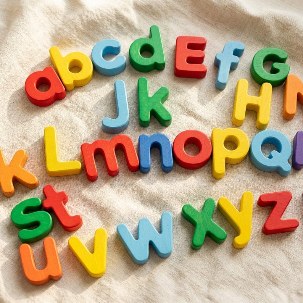 Letras de madera Montessori